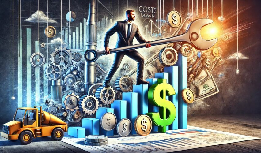 DALLE2025 01 0915.19.48 Adigitalillustrationofaprojectmanagersymbolically drivingcostsdown inanindustrialsetting.Theprojectmanagerisdepictedconfidentlyho ezgif.com webp to jpg converter